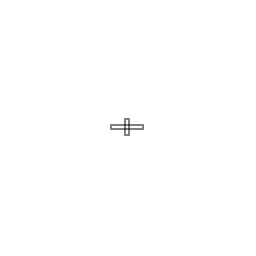 Small thin crosshair with a center gap