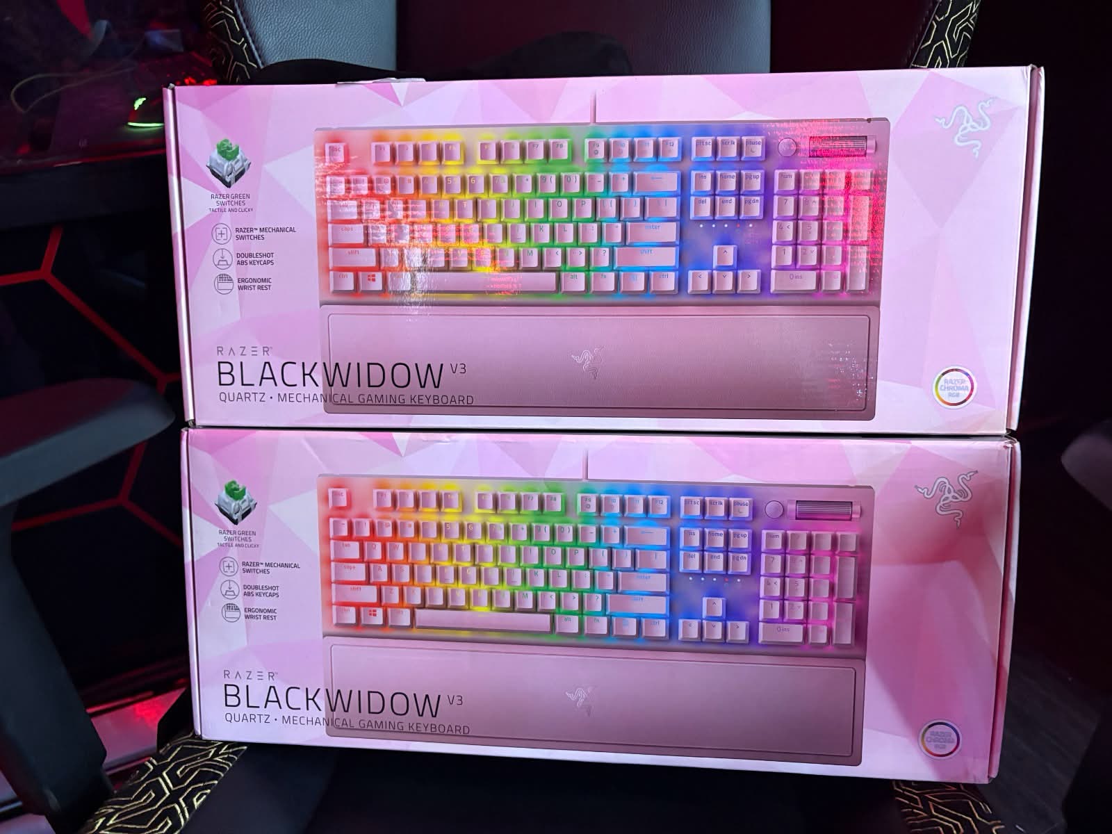 Razer Blackwidow V3 - Mechanical Gaming USB Keyboard - Quartz Edition – 3